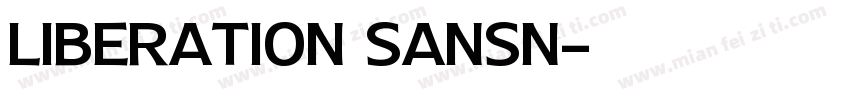 Liberation Sansn字体转换